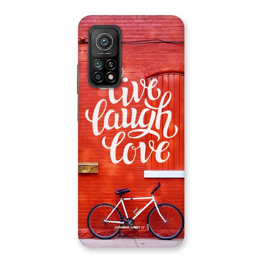 Live Laugh Love Back Case for Mi 10T Pro 5G