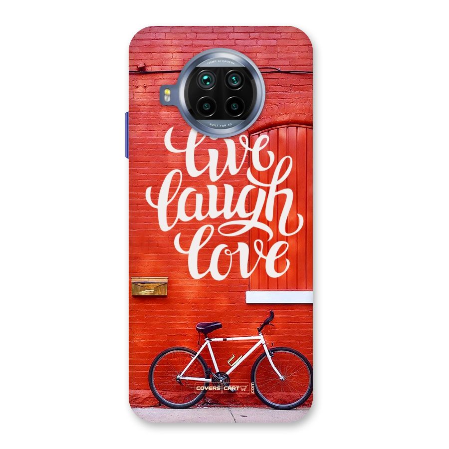 Live Laugh Love Back Case for Mi 10i