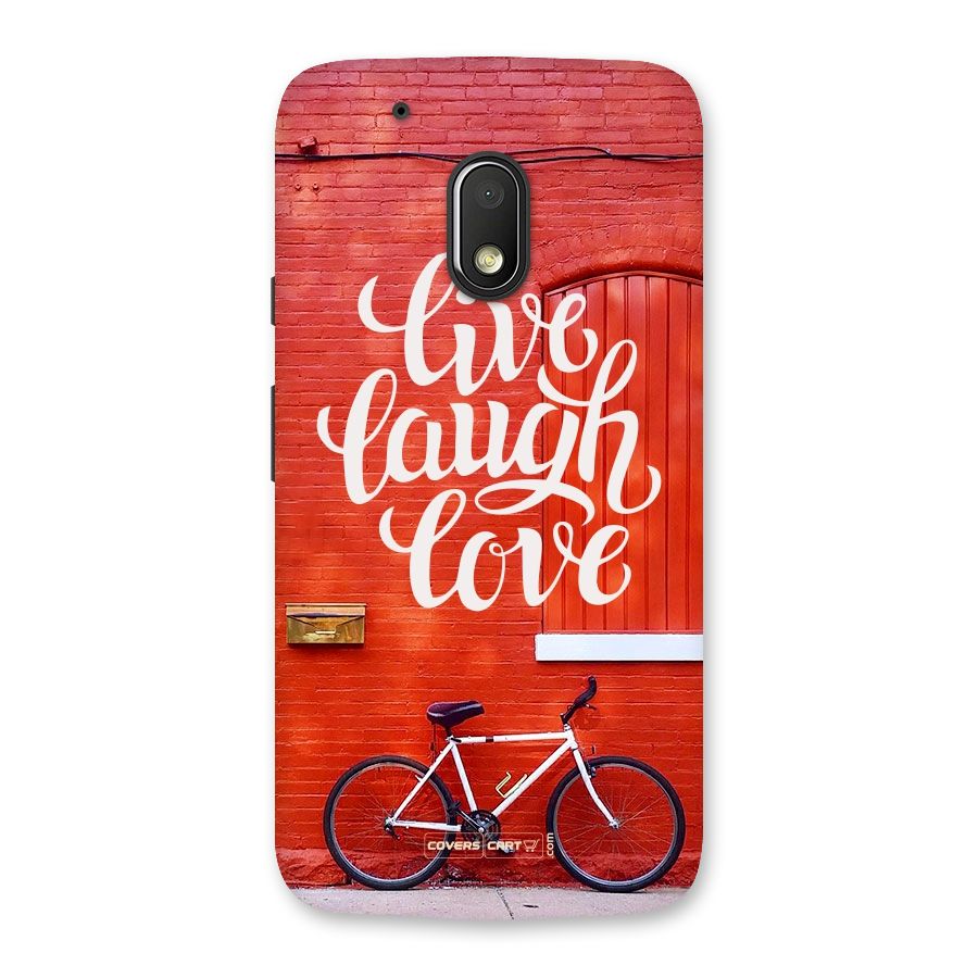 Live Laugh Love Back Case for Moto G4 Play