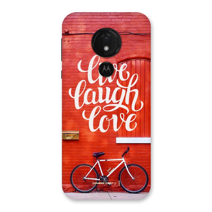 Live Laugh Love Back Case for Moto G7 Power