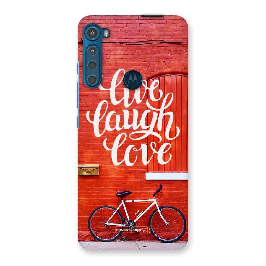 Live Laugh Love Back Case for Motorola One Fusion Plus