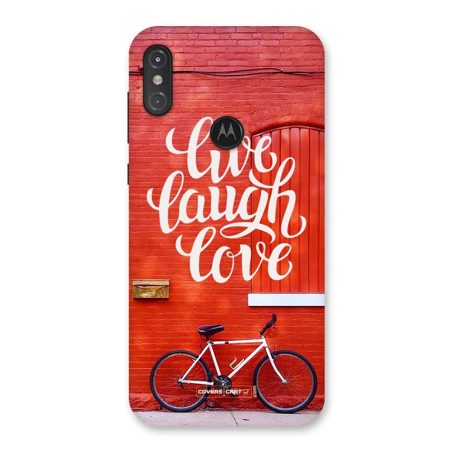 Live Laugh Love Back Case for Motorola One Power