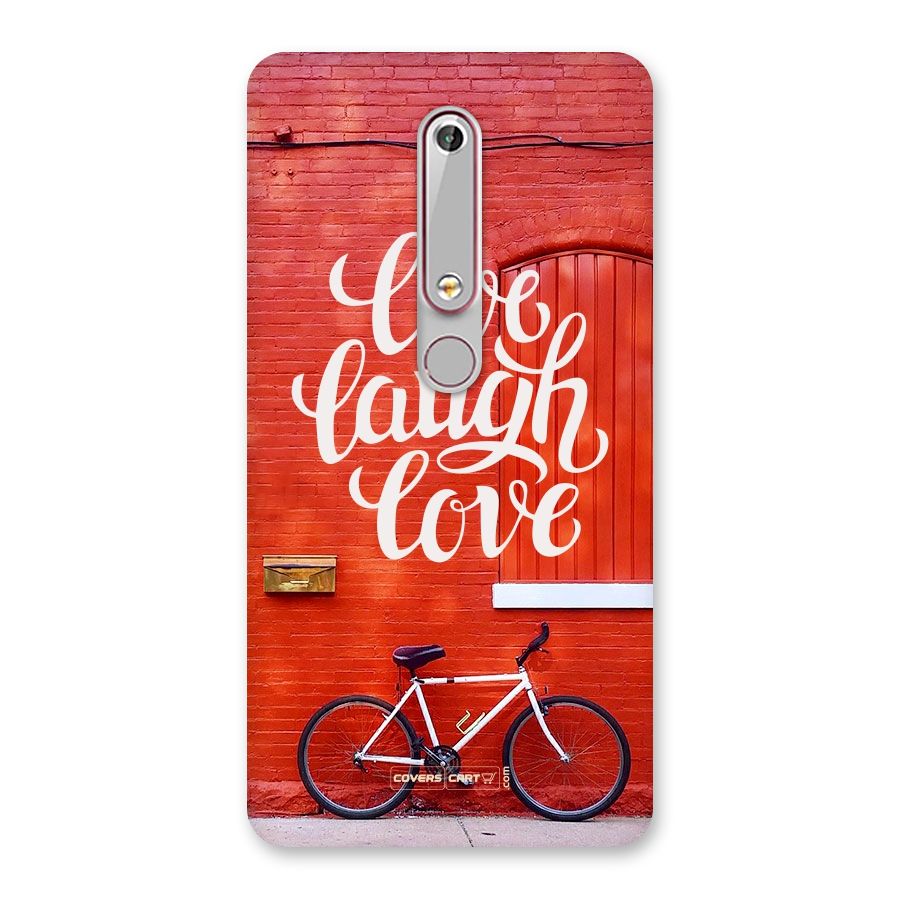 Live Laugh Love Back Case for Nokia 6.1