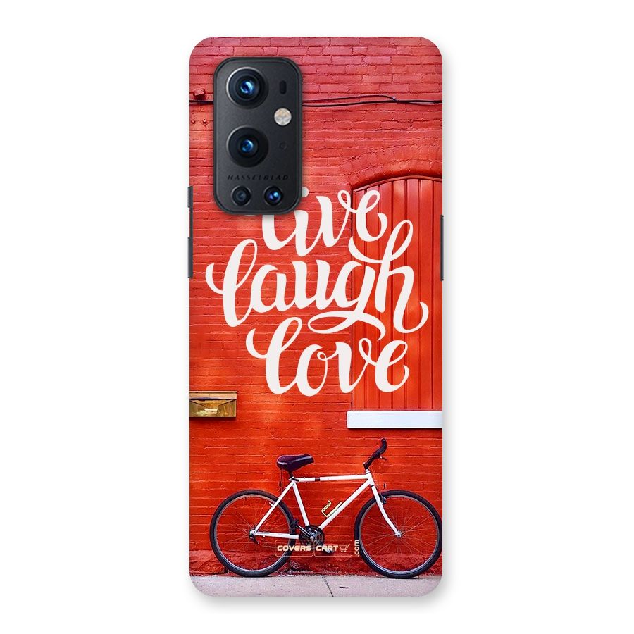 Live Laugh Love Back Case for OnePlus 9 Pro