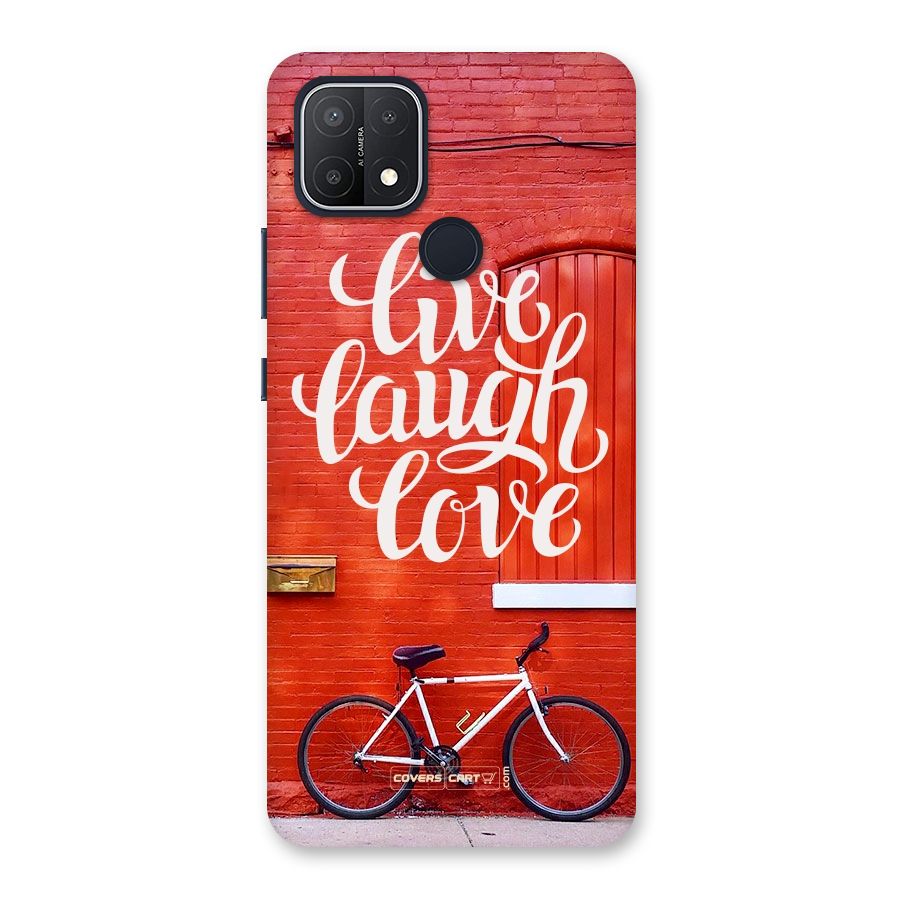 Live Laugh Love Back Case for Oppo A15