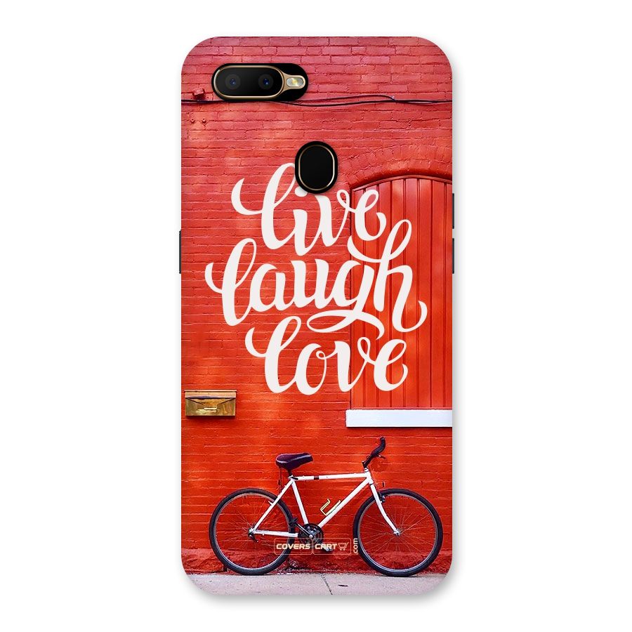 Live Laugh Love Back Case for Oppo A5s
