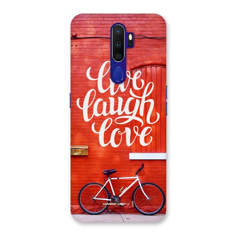 Live Laugh Love Back Case for Oppo A9 (2020)