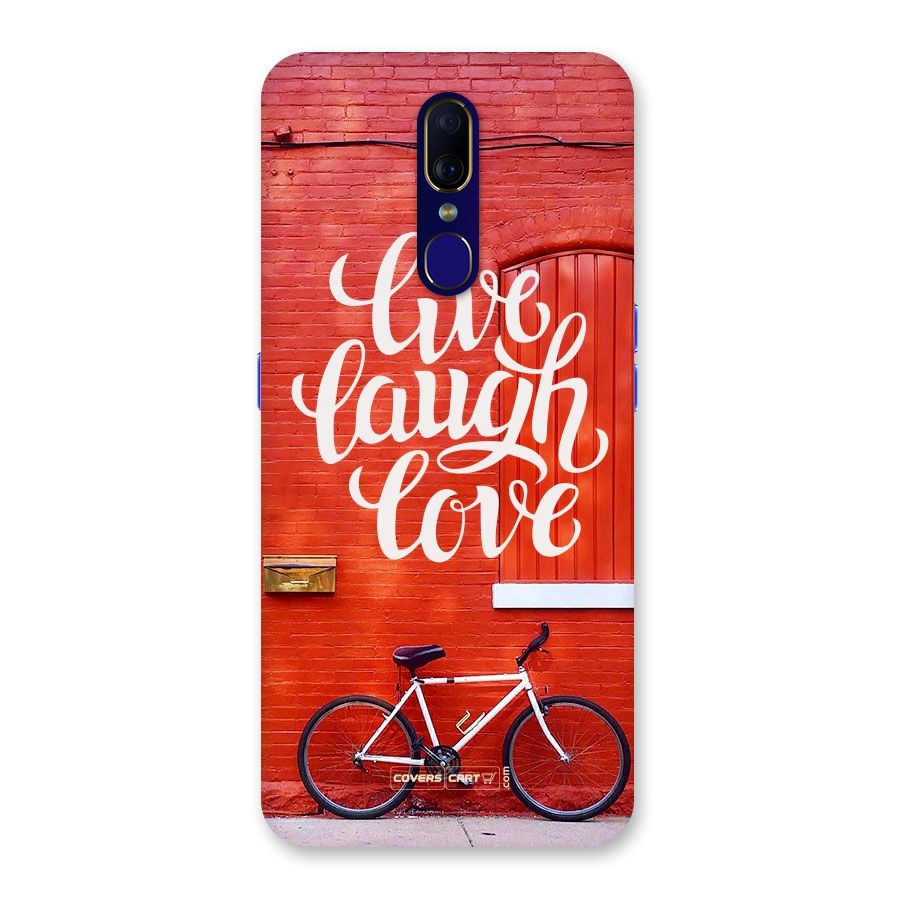 Live Laugh Love Back Case for Oppo F11