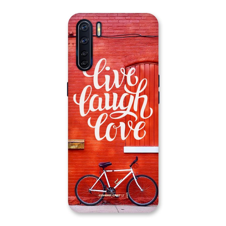 Live Laugh Love Back Case for Oppo F15