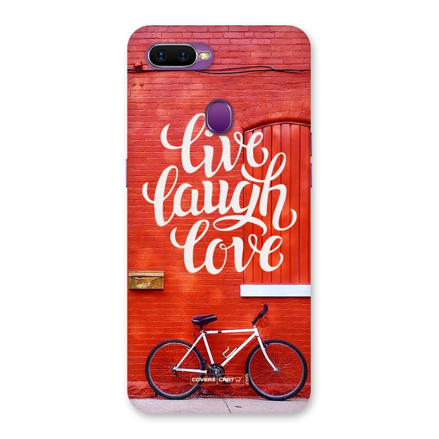 Live Laugh Love Back Case for Oppo F9