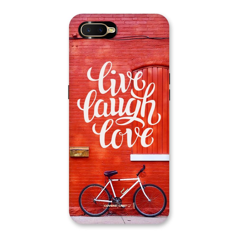 Live Laugh Love Back Case for Oppo K1