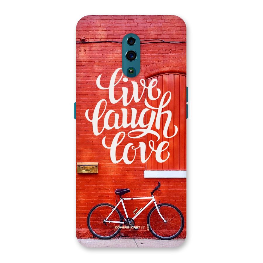 Live Laugh Love Back Case for Oppo Reno