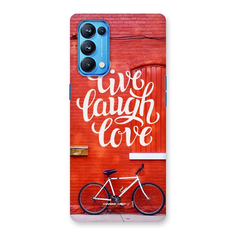 Live Laugh Love Back Case for Oppo Reno5 Pro 5G