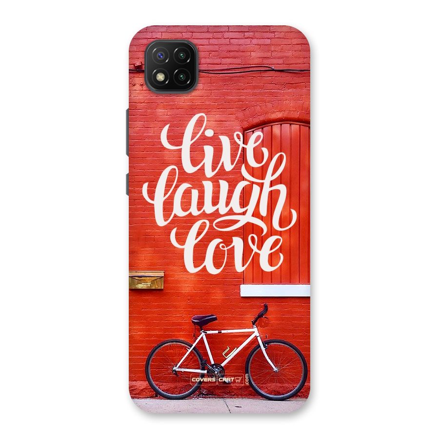 Live Laugh Love Back Case for Poco C3
