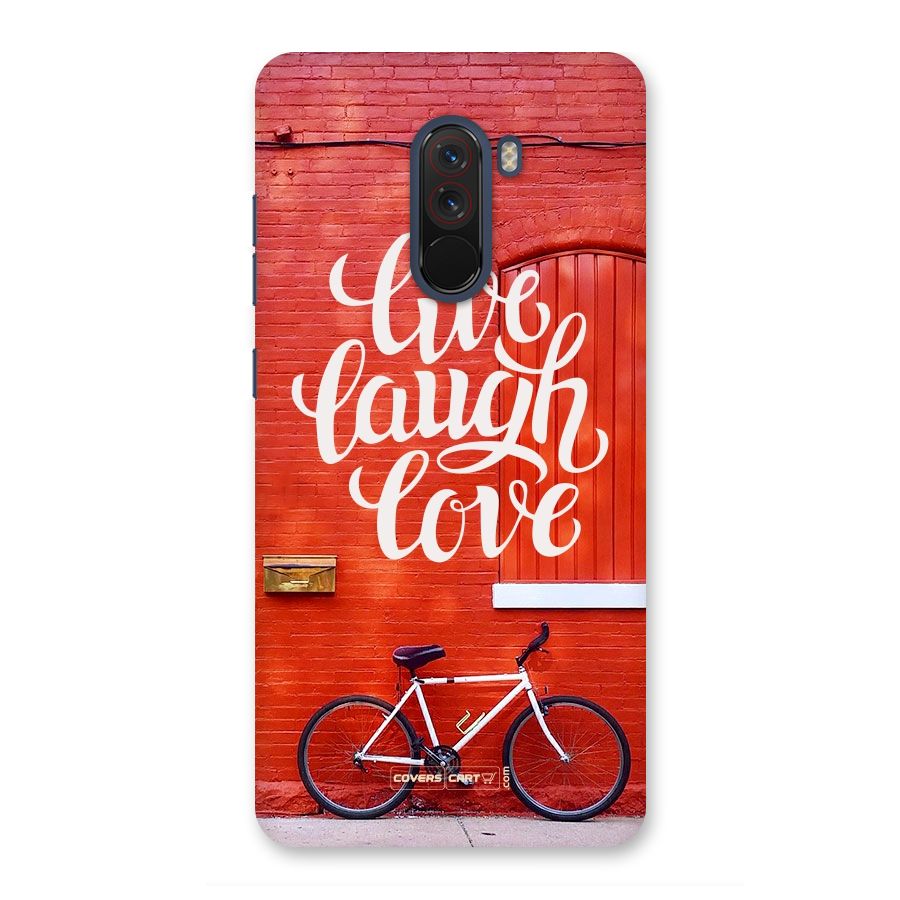Live Laugh Love Back Case for Poco F1