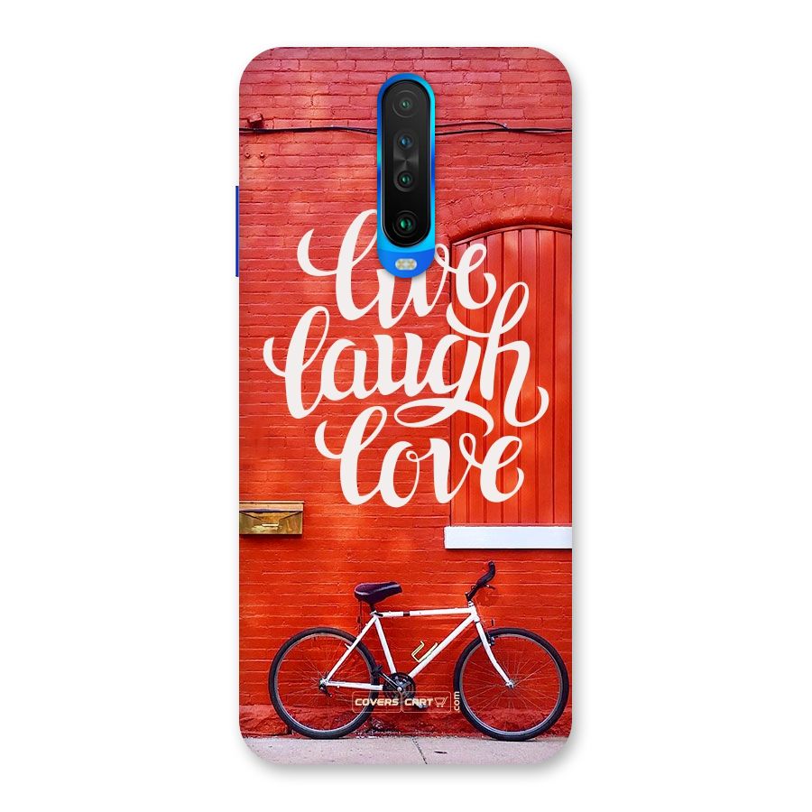Live Laugh Love Back Case for Poco X2