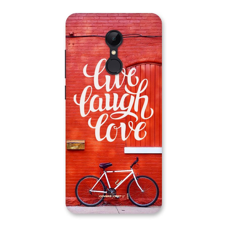Live Laugh Love Back Case for Redmi 5