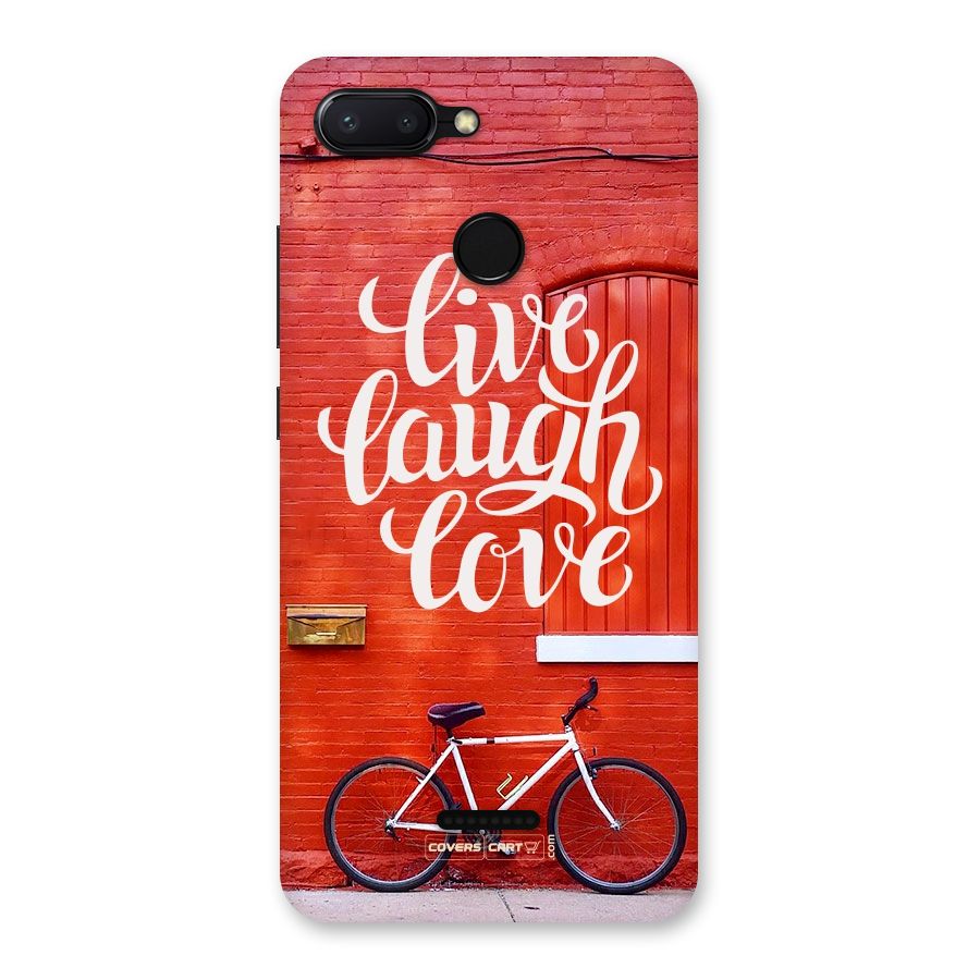 Live Laugh Love Back Case for Redmi 6