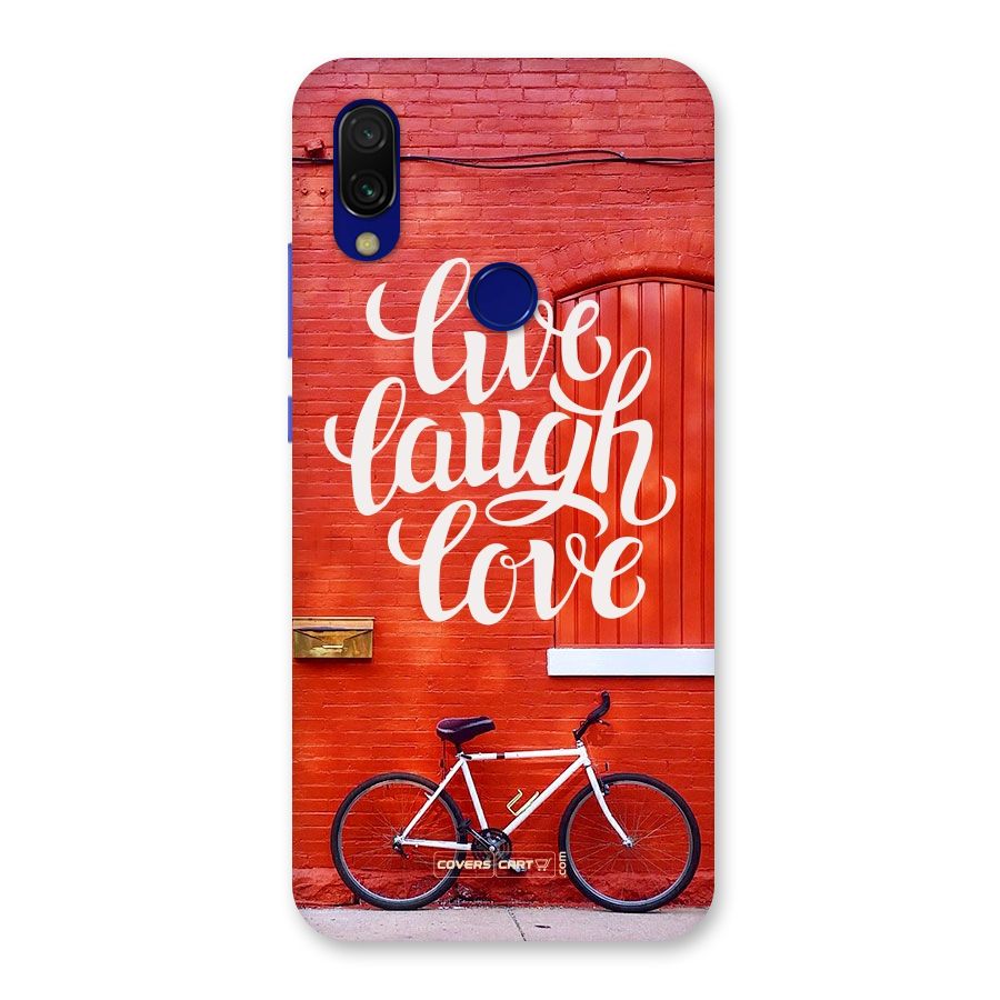 Live Laugh Love Back Case for Redmi 7