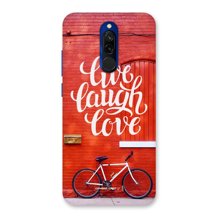 Live Laugh Love Back Case for Redmi 8