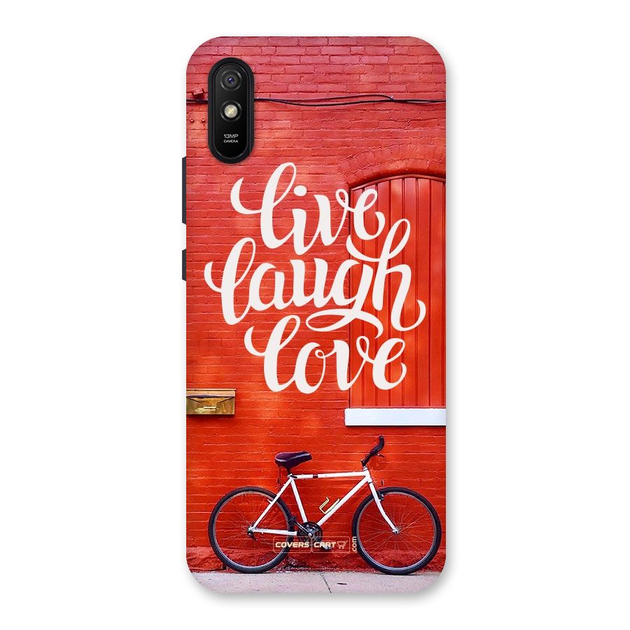 Live Laugh Love Back Case for Redmi 9A