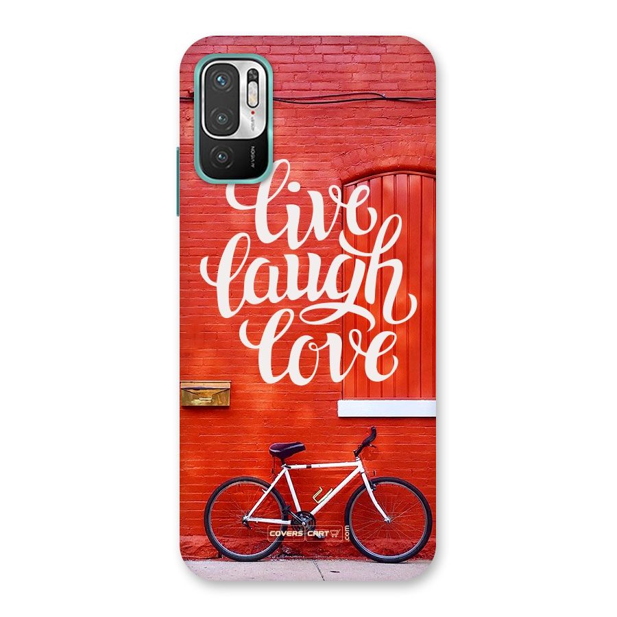 Live Laugh Love Back Case for Redmi Note 10T 5G