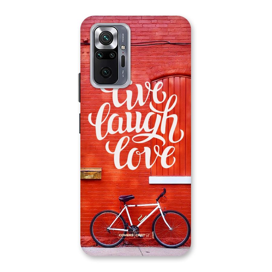 Live Laugh Love Back Case for Redmi Note 10 Pro Max