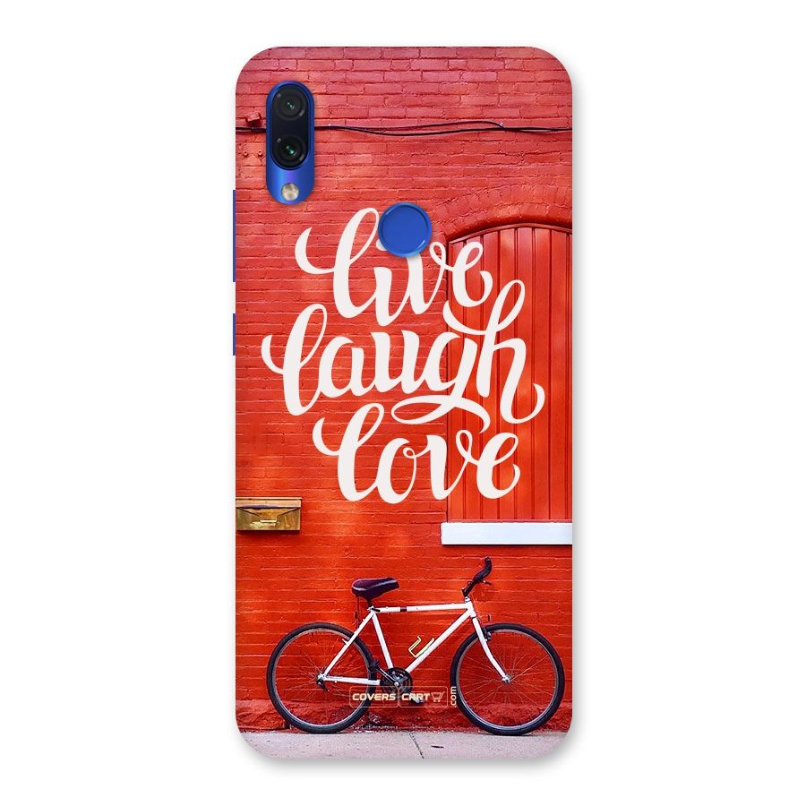 Live Laugh Love Back Case for Redmi Note 7