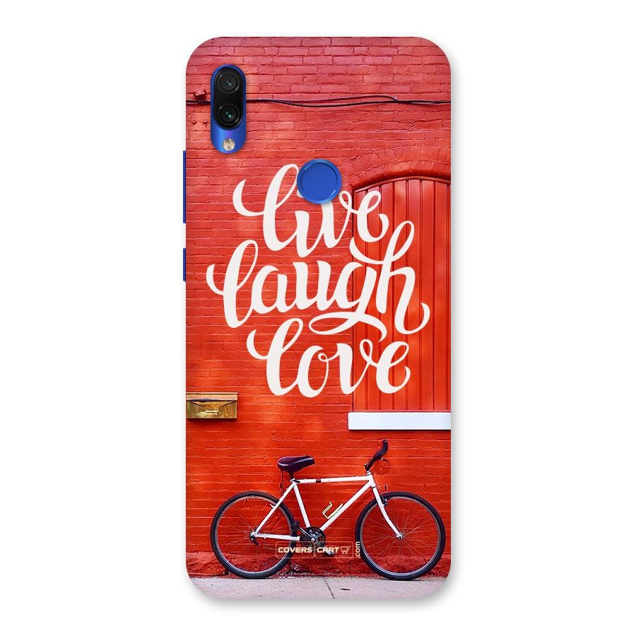 Live Laugh Love Back Case for Redmi Note 7S