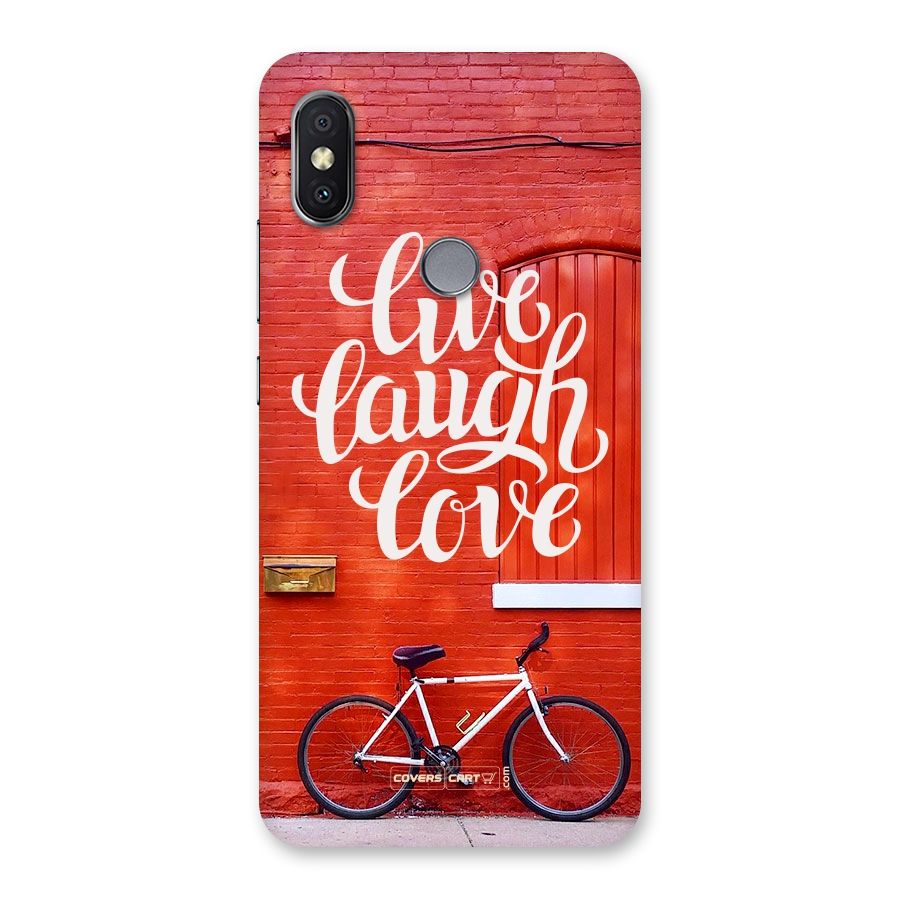 Live Laugh Love Back Case for Redmi Y2