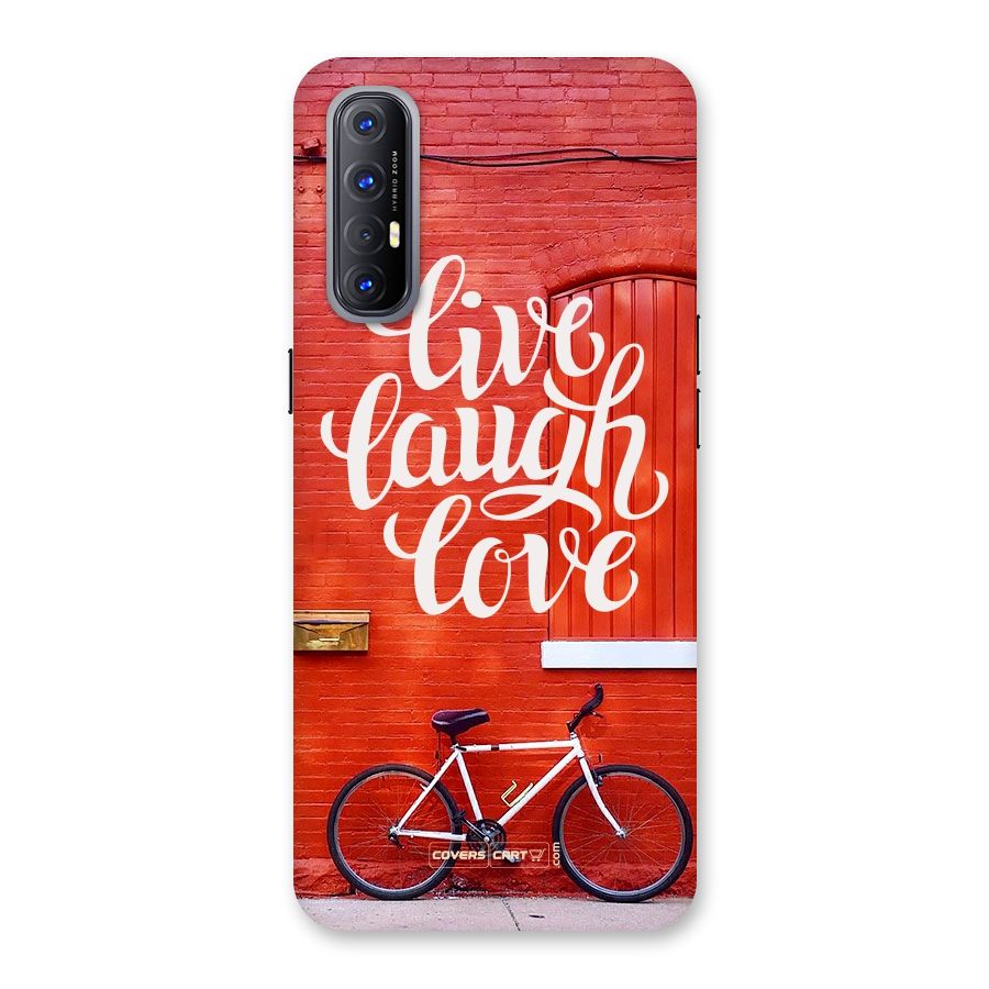 Live Laugh Love Back Case for Reno3 Pro