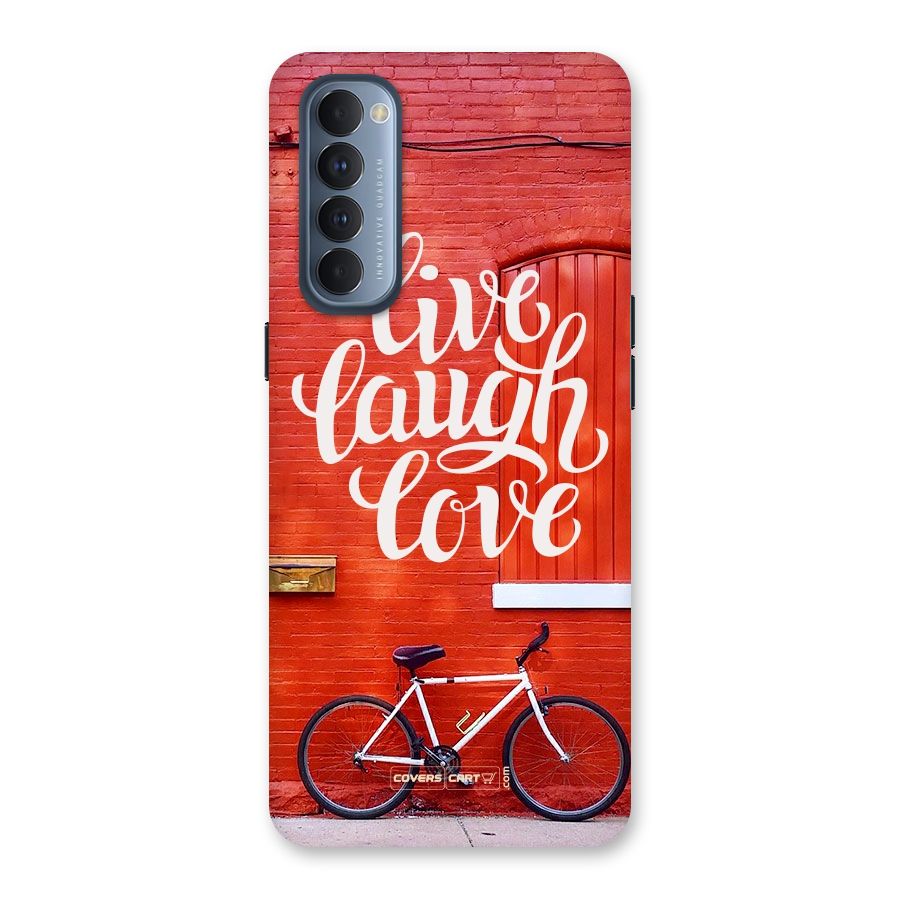 Live Laugh Love Back Case for Reno4 Pro