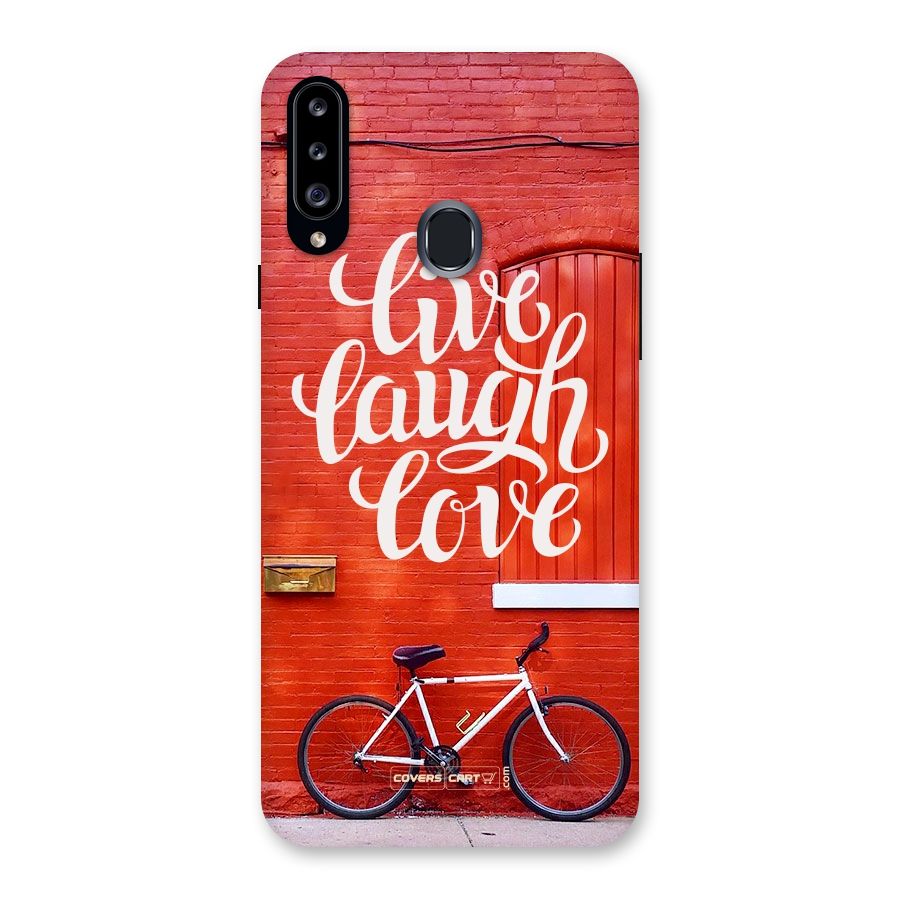 Live Laugh Love Back Case for Samsung Galaxy A20s