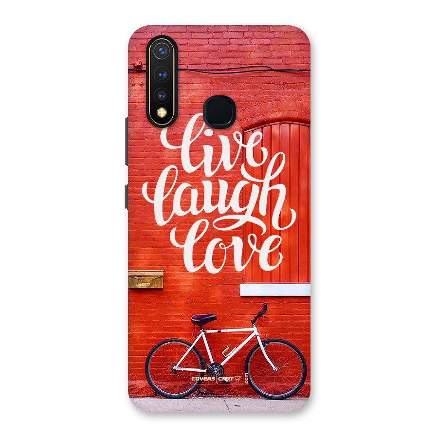 Live Laugh Love Back Case for Vivo U20