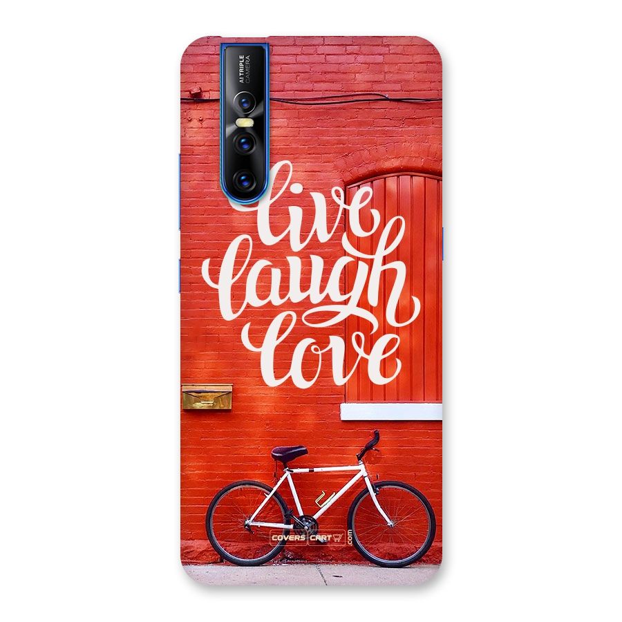 Live Laugh Love Back Case for Vivo V15 Pro