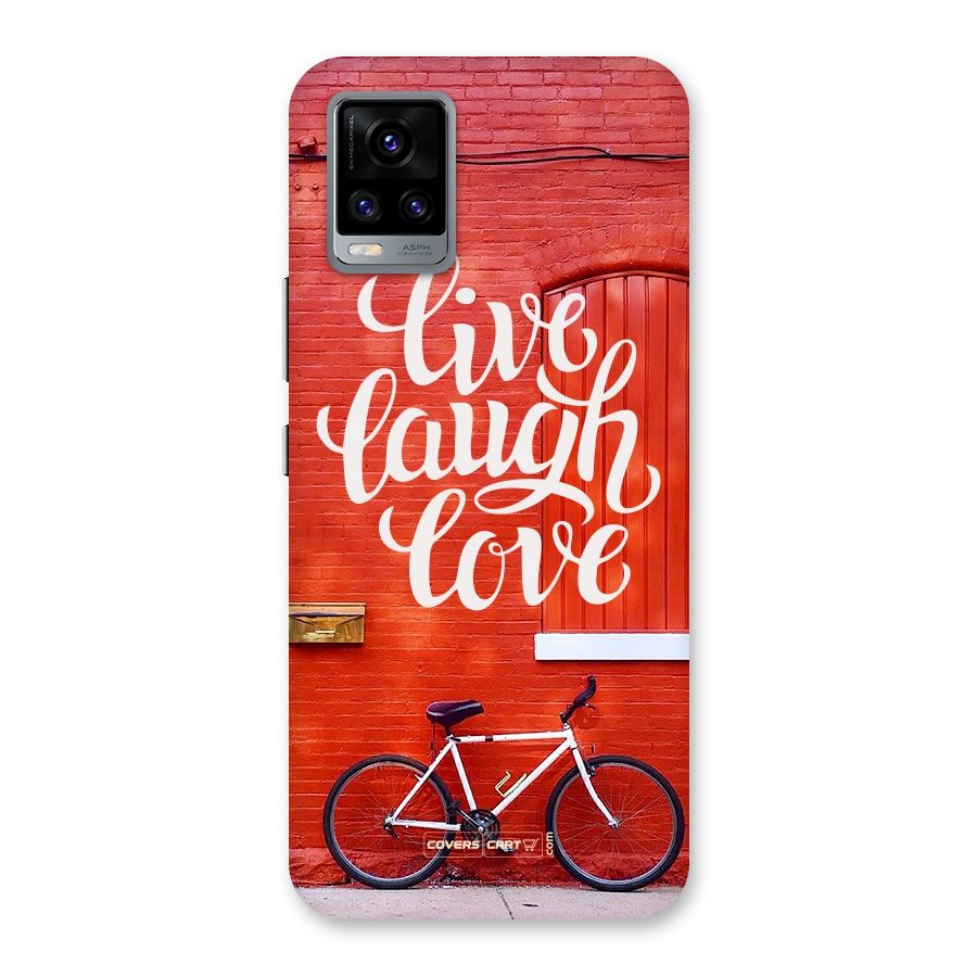 Live Laugh Love Back Case for Vivo V20