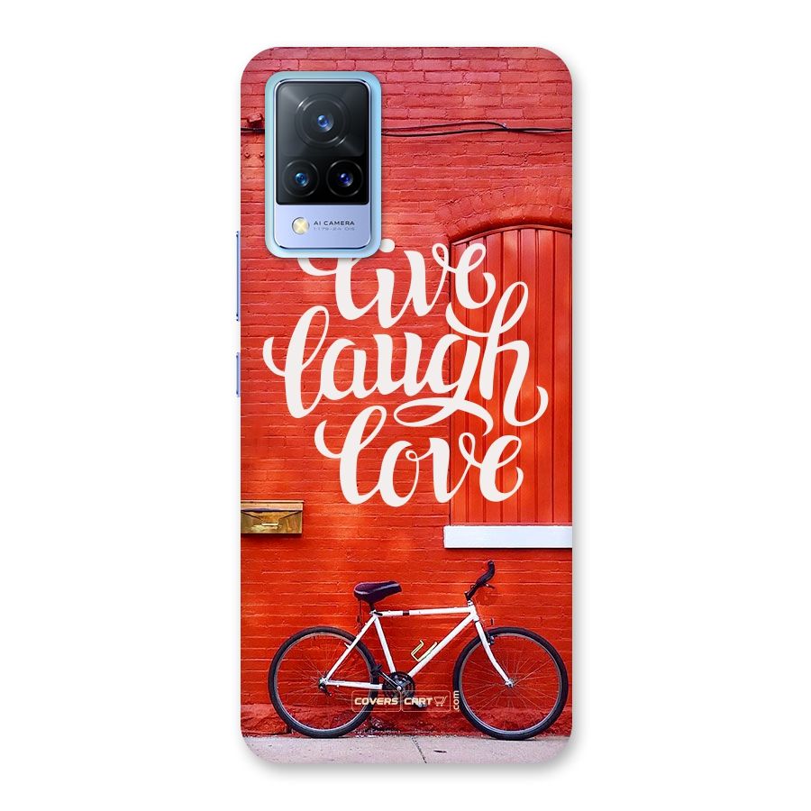 Live Laugh Love Back Case for Vivo V21 5G