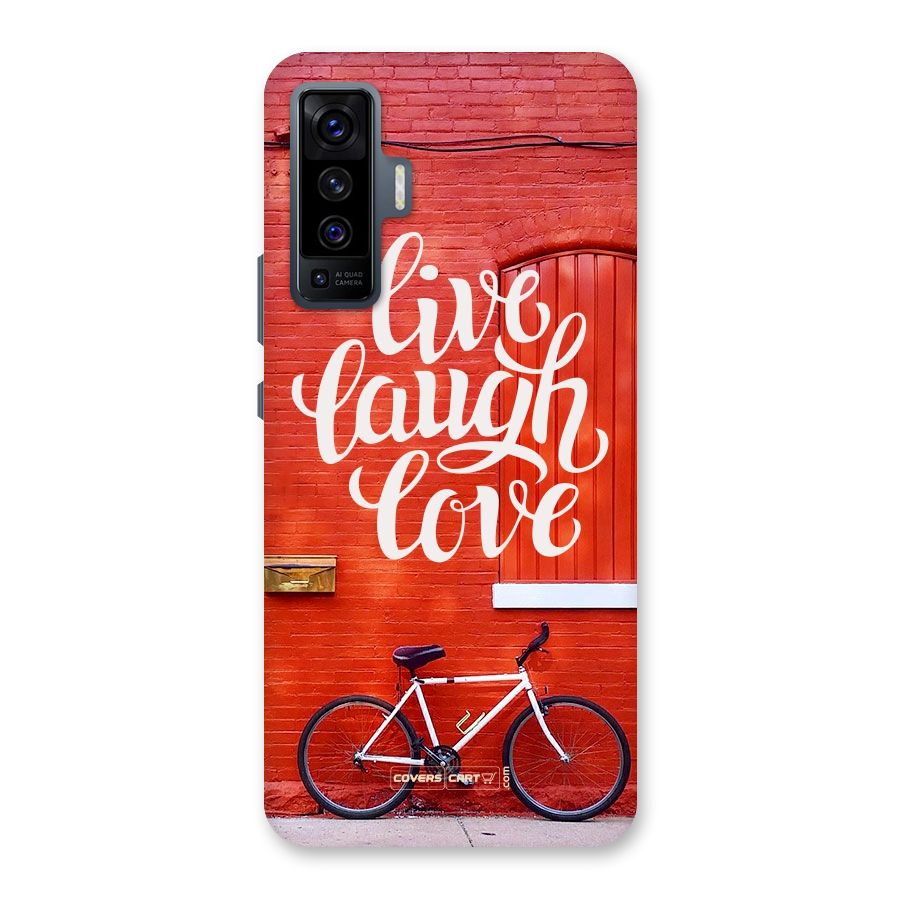 Live Laugh Love Back Case for Vivo X50