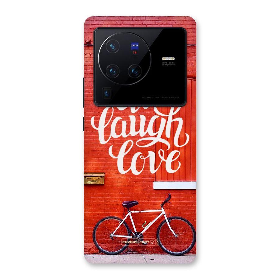 Live Laugh Love Back Case for Vivo X80 Pro