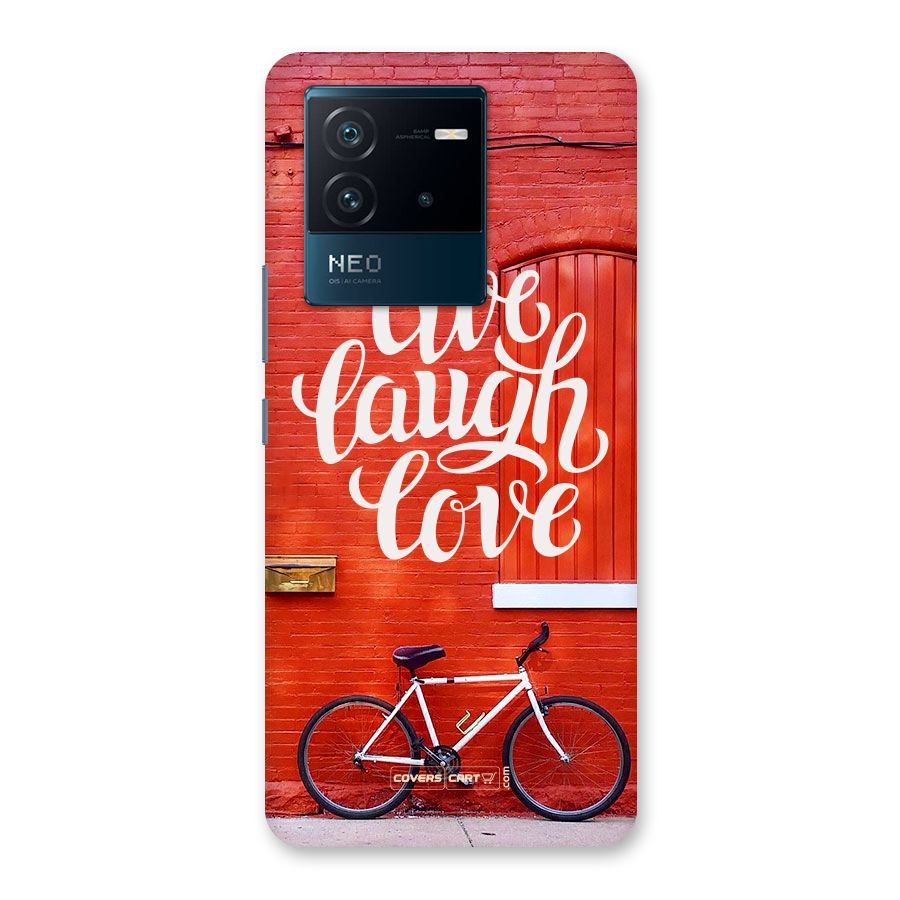 Live Laugh Love Back Case for Vivo iQOO Neo 6 5G