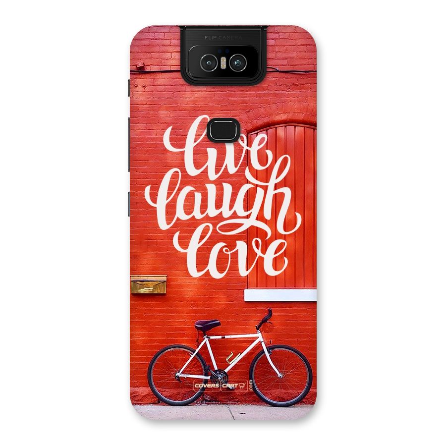 Live Laugh Love Back Case for Zenfone 6z