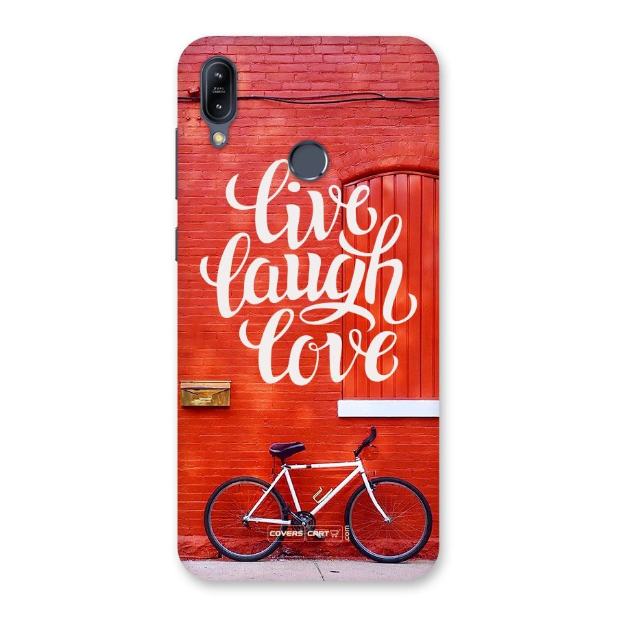 Live Laugh Love Back Case for Zenfone Max M2