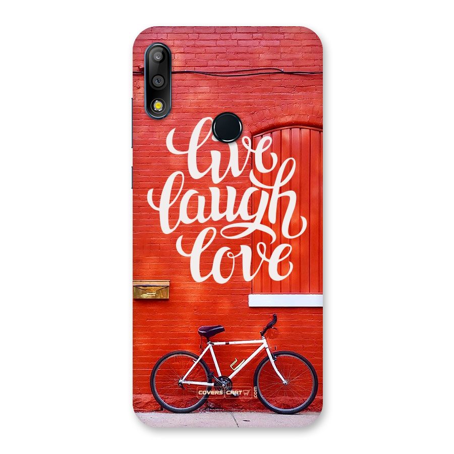 Live Laugh Love Back Case for Zenfone Max Pro M2