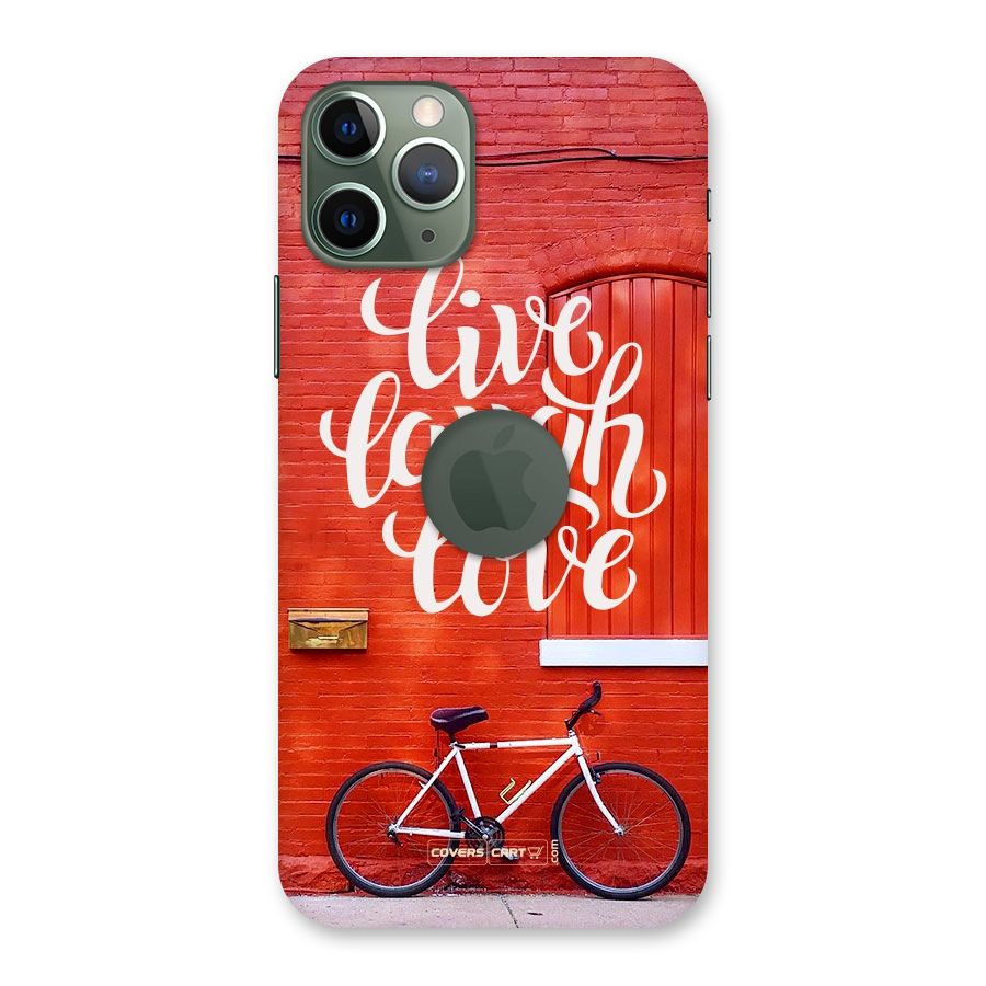 Live Laugh Love Back Case for iPhone 11 Pro Logo  Cut