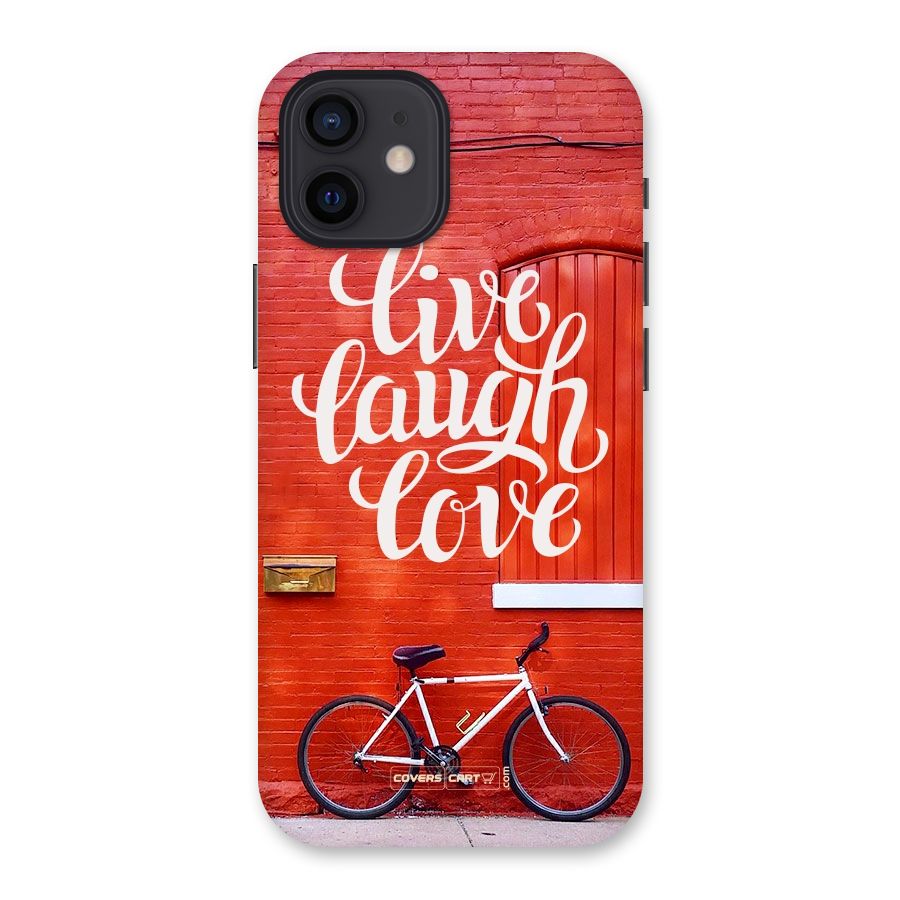 Live Laugh Love Back Case for iPhone 12
