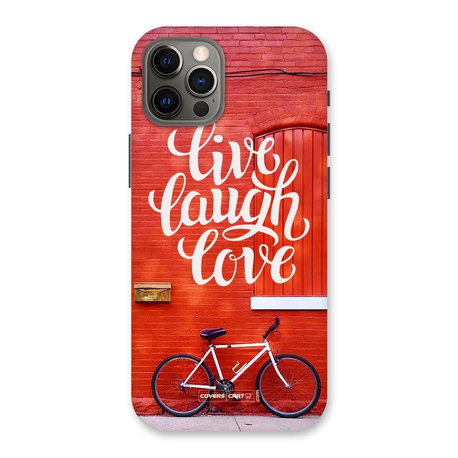 Live Laugh Love Back Case for iPhone 12 Pro