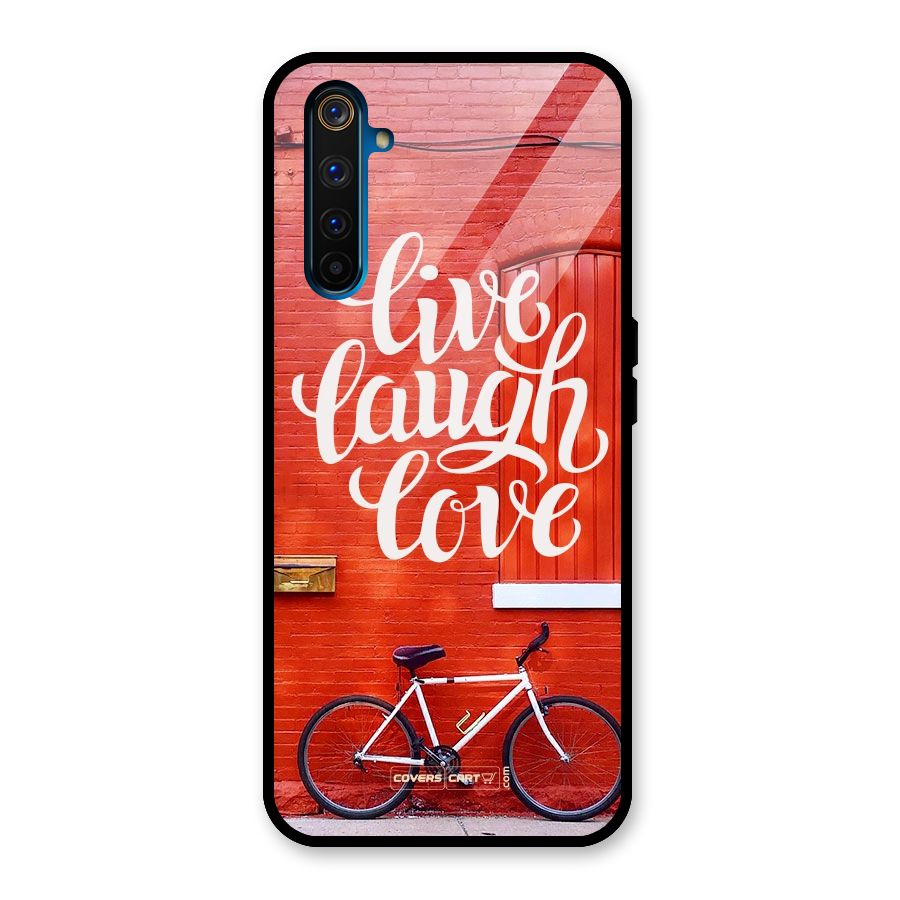 Live Laugh Love Glass Back Case for Realme 6 Pro