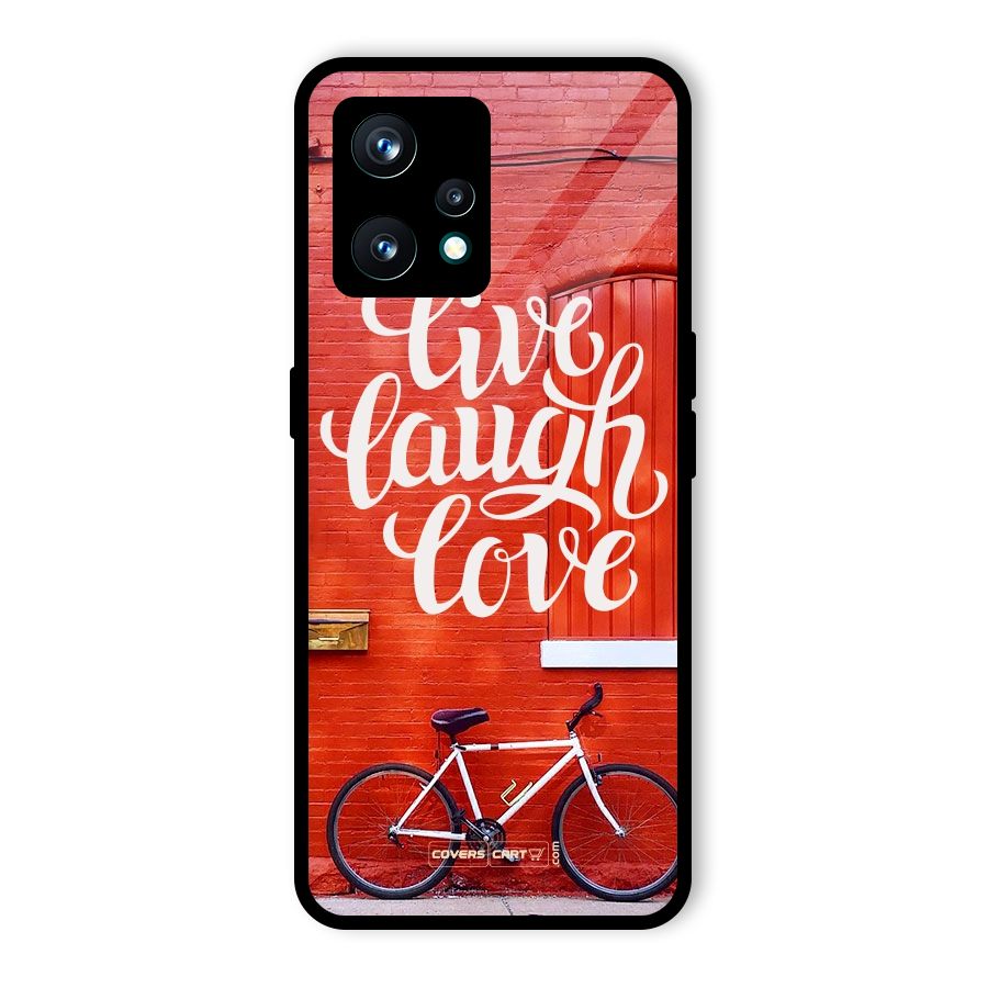 Live Laugh Love Glass Back Case for Realme 9 Pro Plus 5G