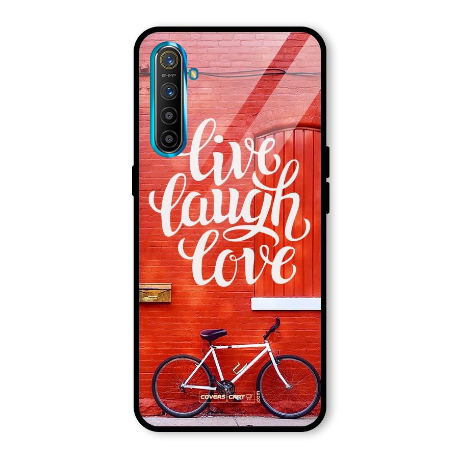 Live Laugh Love Glass Back Case for Realme X2