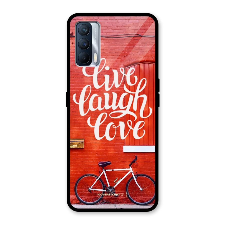 Live Laugh Love Glass Back Case for Realme X7
